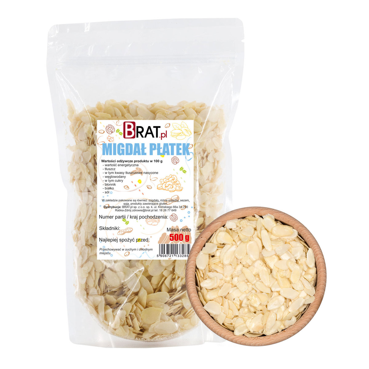 Migdał płatek 500g