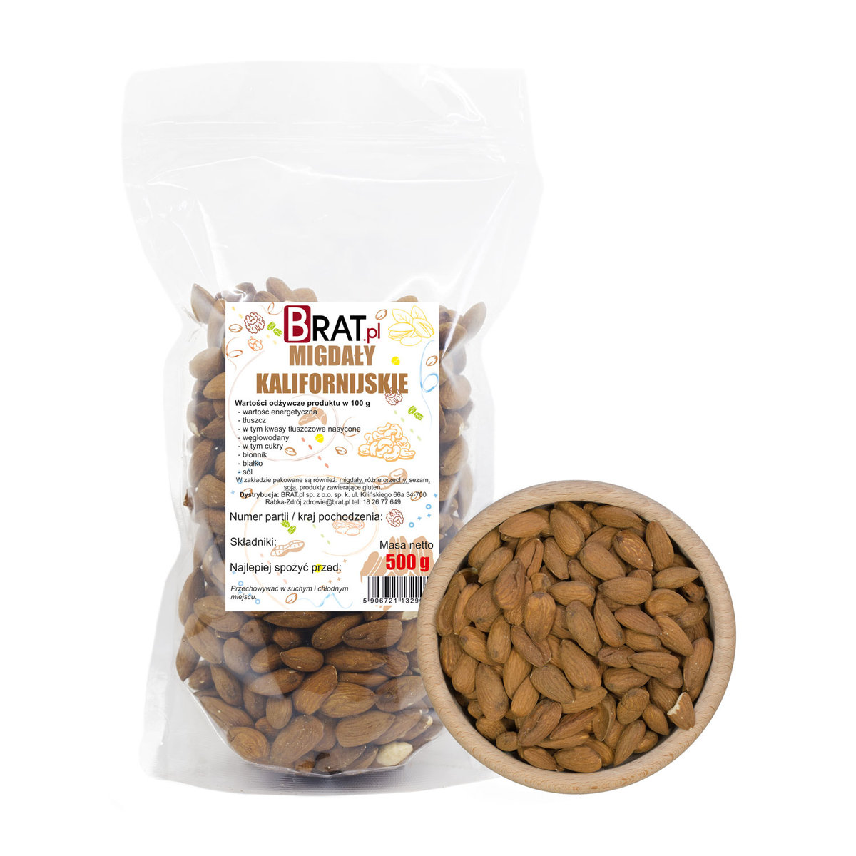 Migdały Kalifornijskie 500g