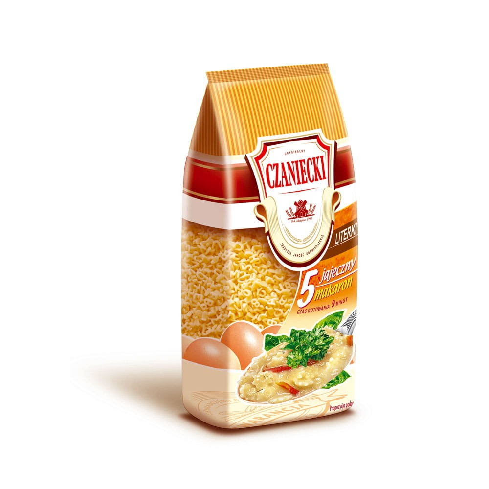 Czaniecki Makaron literki 5 jajeczny