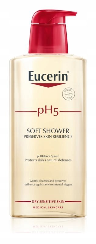 Eucerin pH 5 Delikatny żel pod prysznic dla skóry suchej i wrażliwej, 400 ml