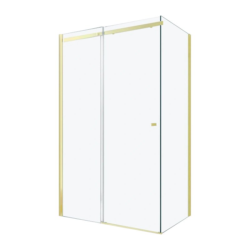 Mexen Omega kabina prysznicowa rozsuwana 120x90 cm, transparent, złoty - 825-120-090-50-00