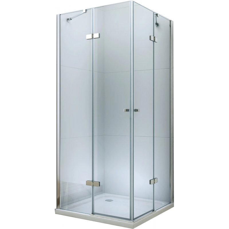 Mexen Roma Duo kabina prysznicowa uchylna 100x100 cm, transparent, chrom - 854-100-100-02-00