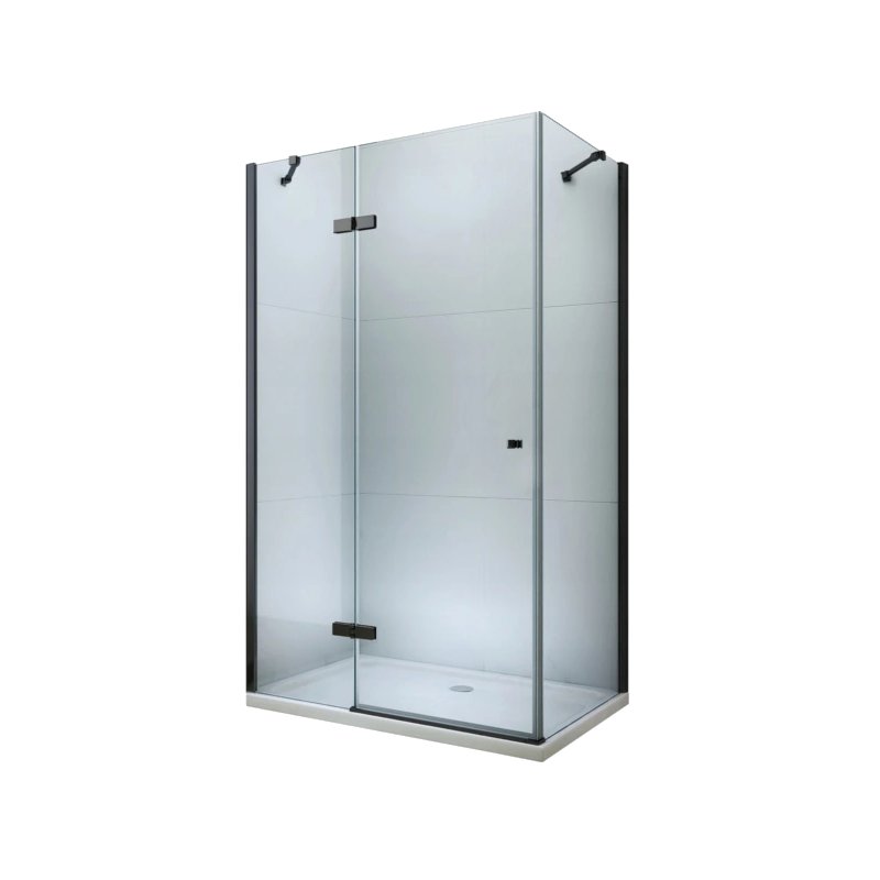 Mexen Roma kabina prysznicowa uchylna 100 x 120 cm, transparent, czarny - 854-100-120-70-00