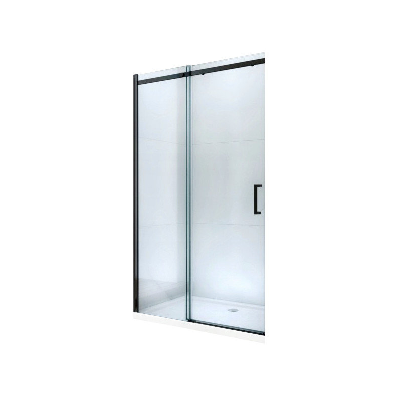 Mexen Omega drzwi prysznicowe rozsuwane 160 cm, transparent, czarne - 825-160-000-70-00