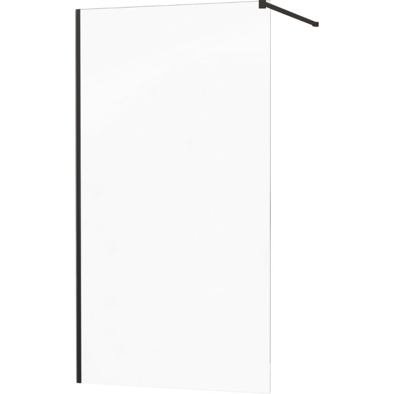 Mexen Kioto ścianka prysznicowa 50 x 200 cm, transparent 8 mm, czarny - 800-050-101-70-00