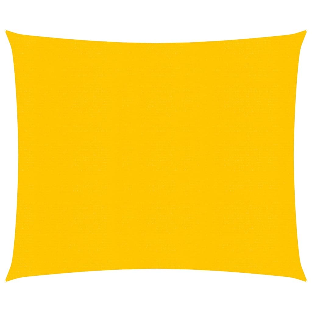 vidaXL Żagiel przeciwsłoneczny, 160 g/m, żółty, 2,5x3 m, HDPE vidaXL