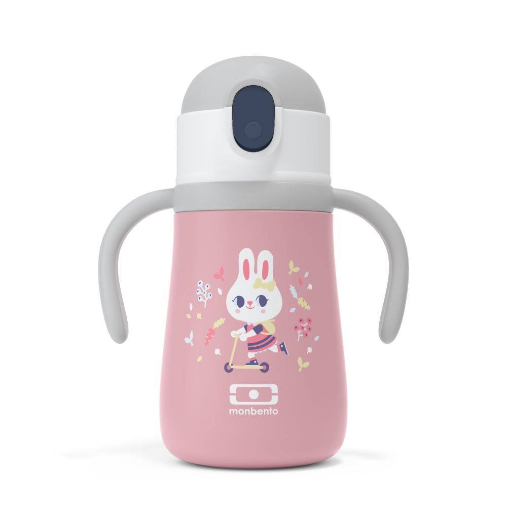 Monbento Monbento Stram Bunny 0,36 L Różowa Butelka Termiczna Ze Stali Nierdzewnej