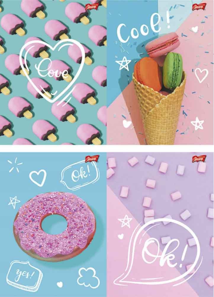 Zeszyt A5 60k linia laminowany MIX