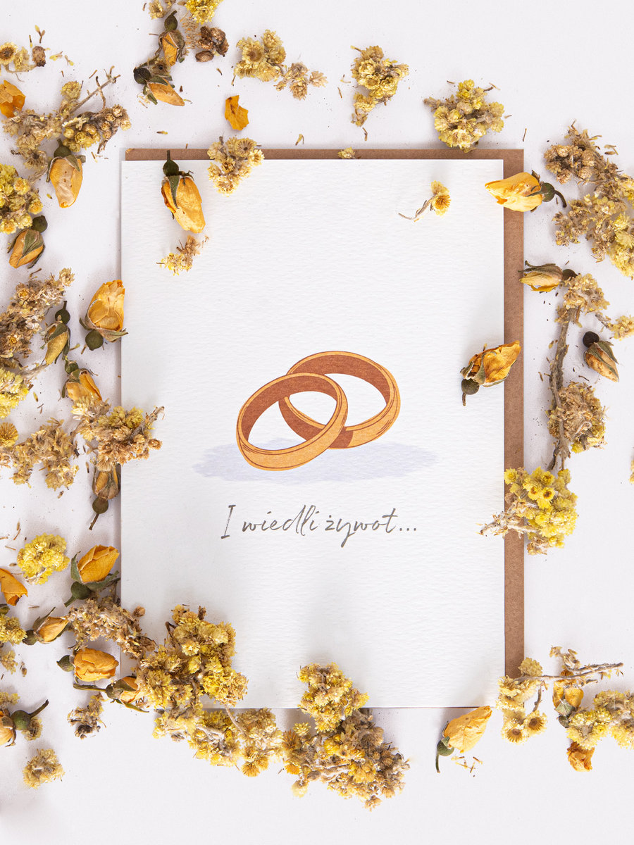 Karnet Ślub - I wiedli żywot długi i szczęśliwy... - Nadwyraz.com