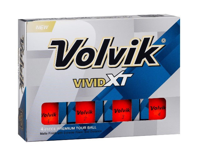 Piłki golfowe VOLVIK VIVID XT (pomarańczowy mat)