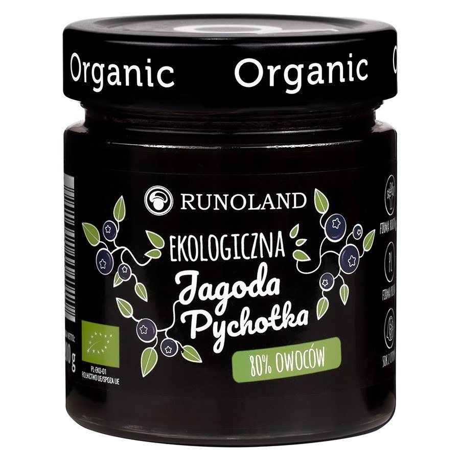 RUNOLAND (grzyby, zupy, przetwory) PYCHOTKA JAGODA BIO 200 g - RUNOLAND BP-5901641005919