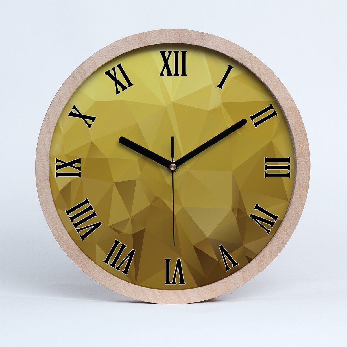 Zegar drewniany rzymski abstrakcja tło fi 30 cm, Tulup