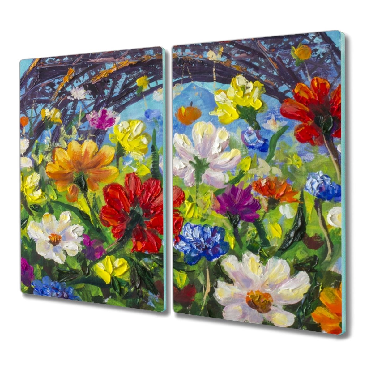 Deska 2x30x52 Malarstwo kwiaty natura do krojenia, Coloray