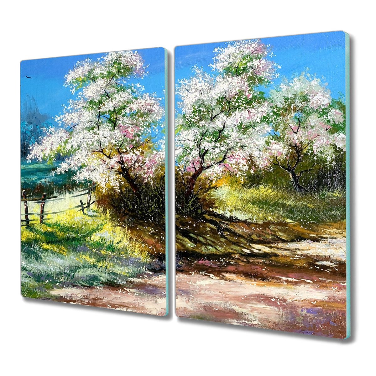 Deska 2x30x52 Drzewa kwiaty przyroda z nadrukiem, Coloray