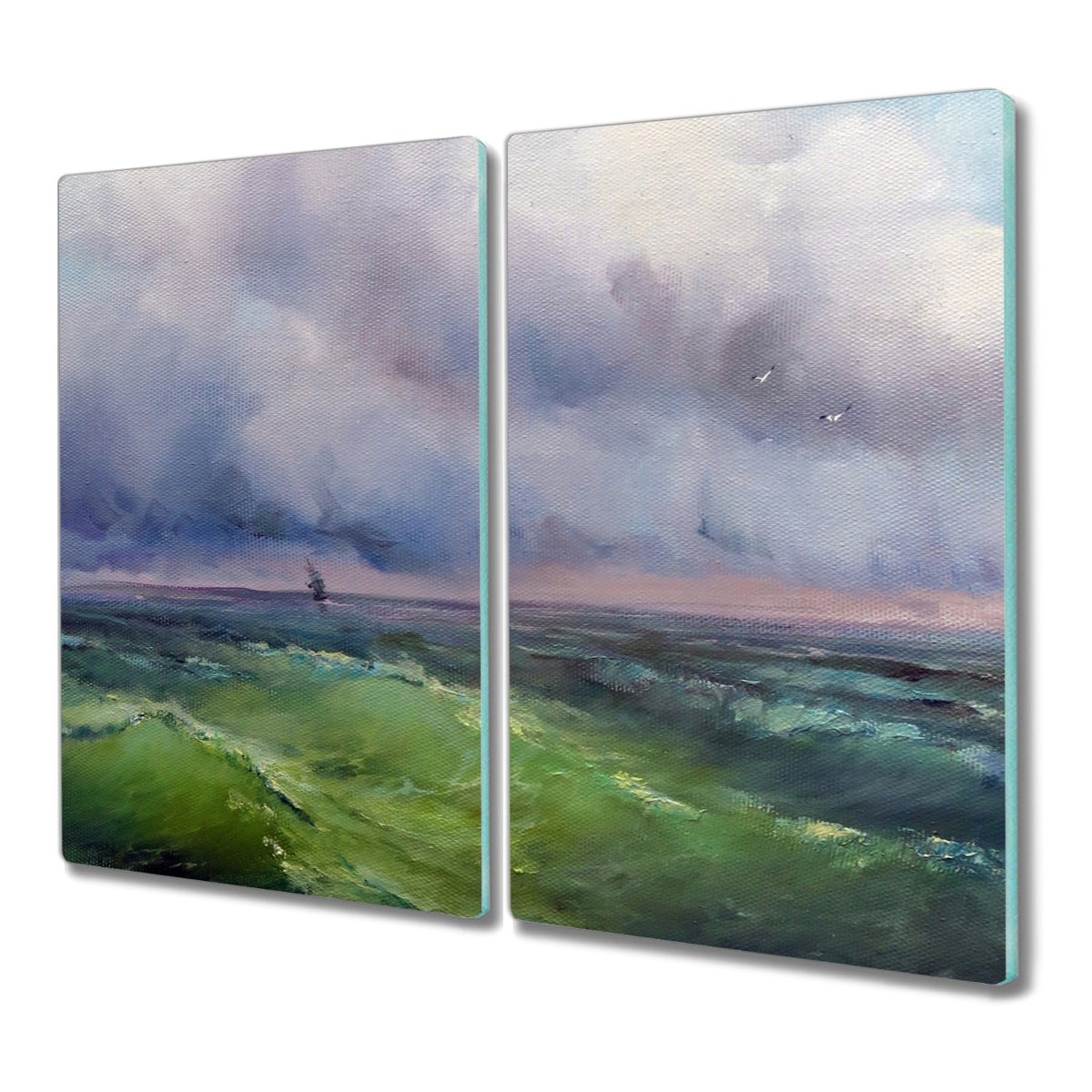 Deska 2x30x52 cm Malarstwo ocean morze z grafiką, Coloray