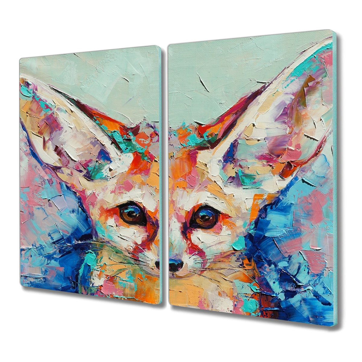 Deska 2x30x52 cm Zwierzę lis z nadrukiem do kuchni, Coloray
