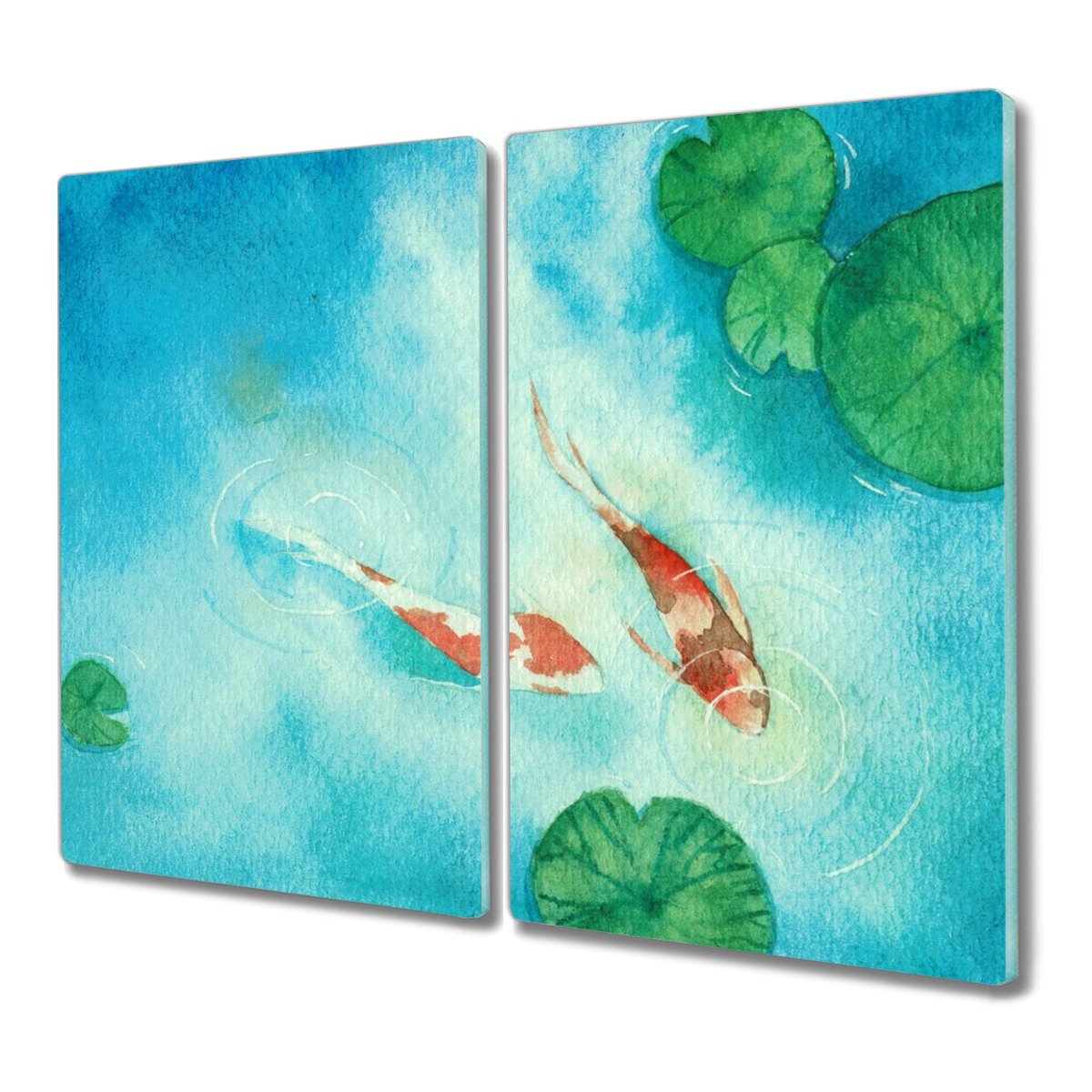 Deska ze szkła 2x30x52 Malarstwo zwierzę ryba koi, Coloray