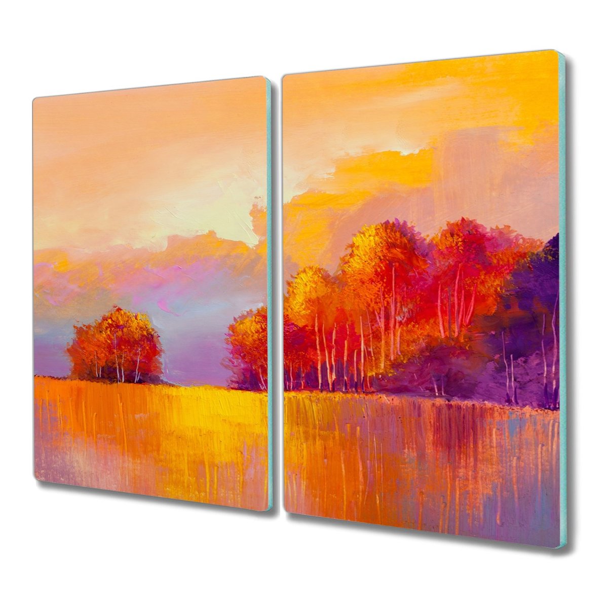 Deska szklana 2x30x52 cm dekor Las jesień przyroda, Coloray
