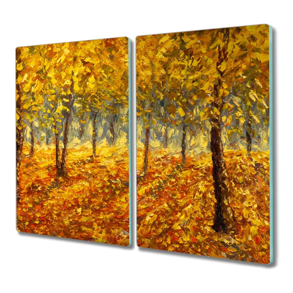 Deska ze szkła 2x30x52 cm Jesienny las z nadrukiem, Coloray