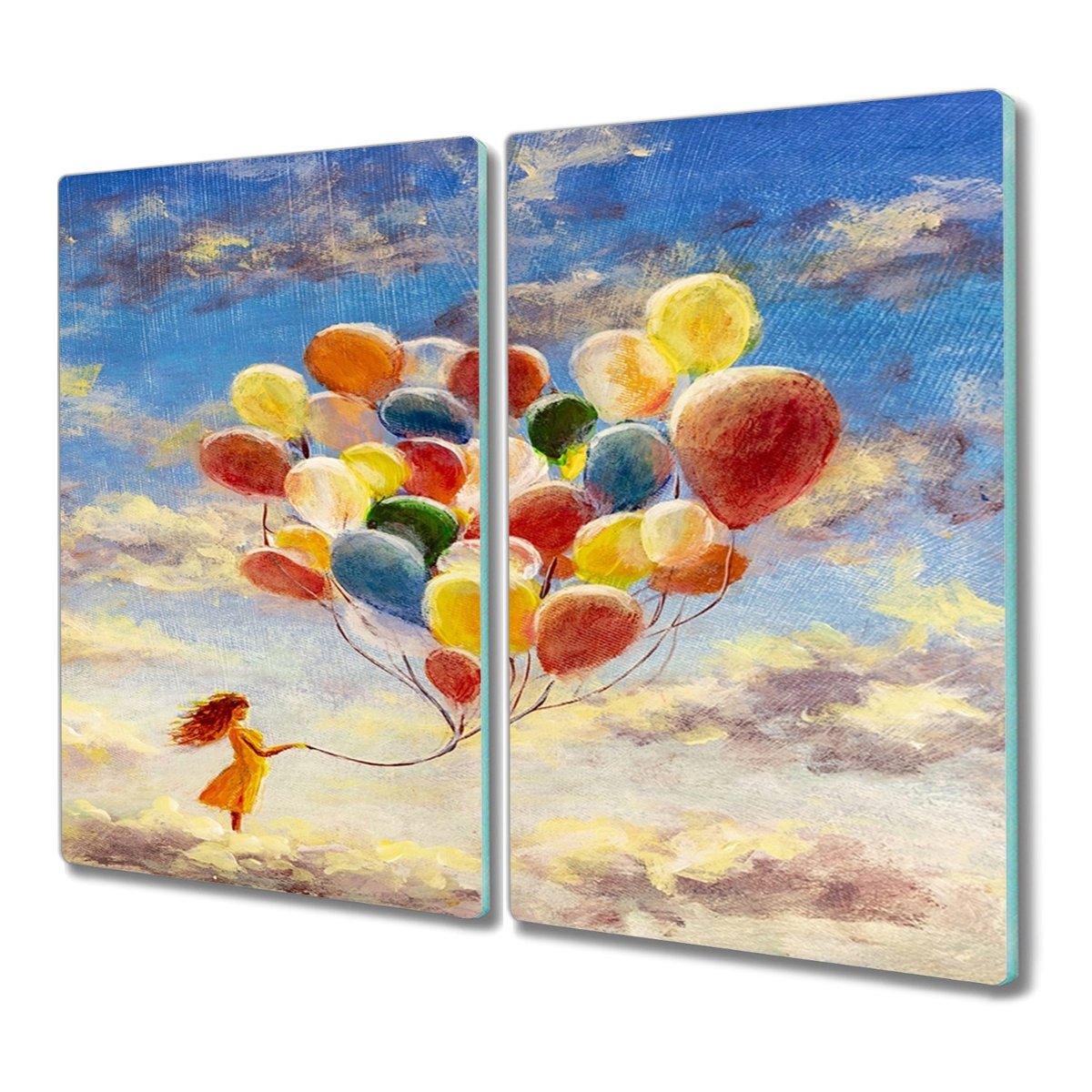 Deska 2x30x52 cm Niebo balony do kuchni nowoczesna, Coloray