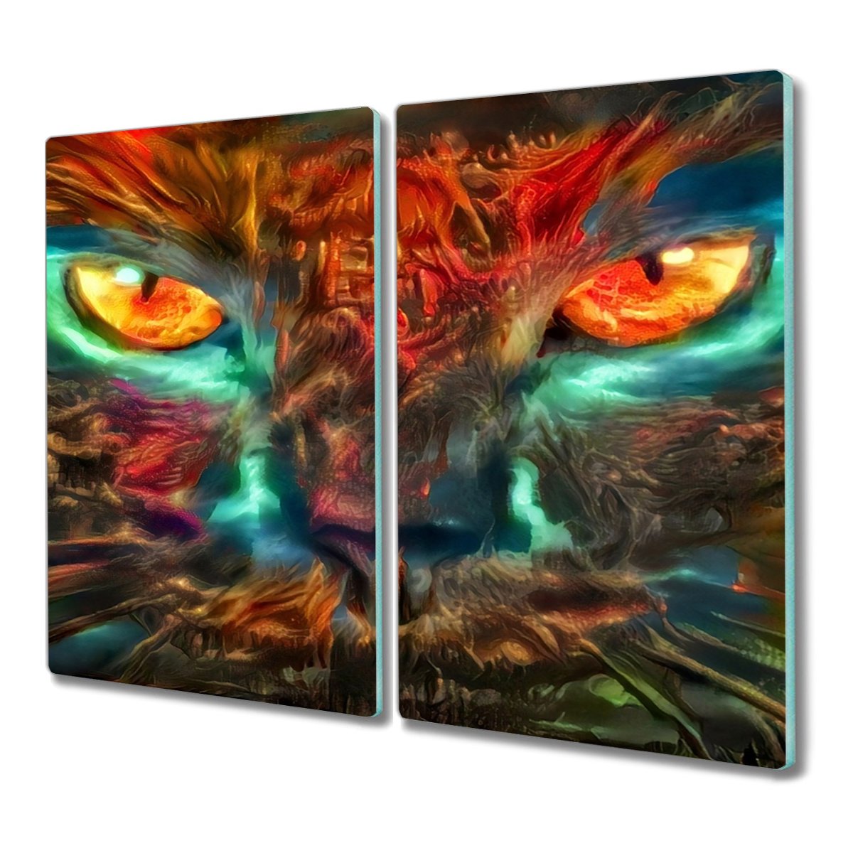Deska 2x30x52 cm Zwierzę kot nowoczesna z grafiką, Coloray
