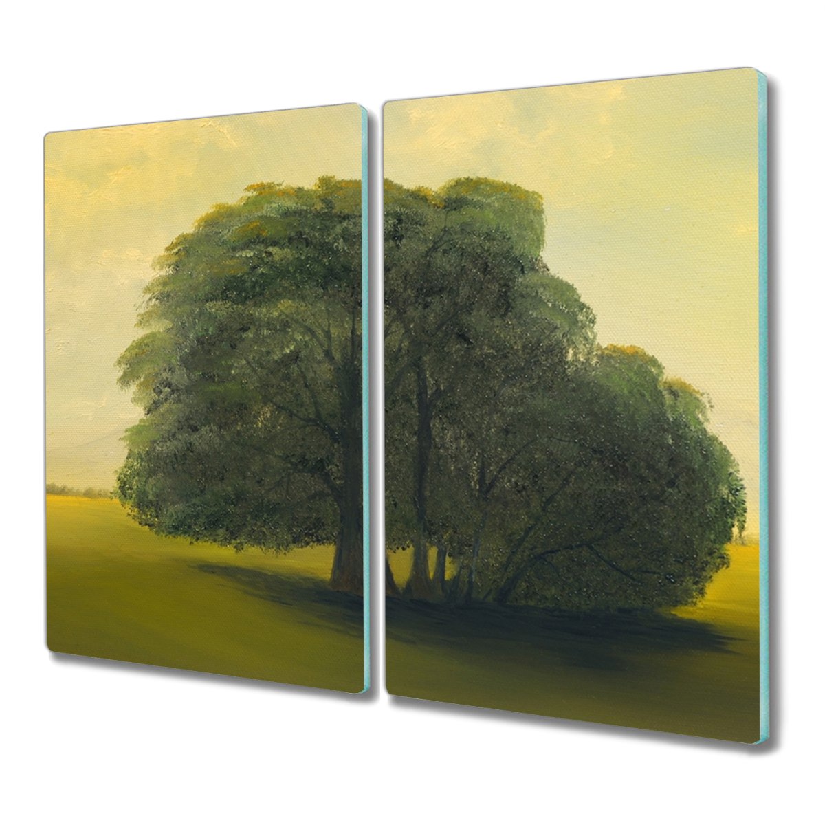 Deska ze szkła 2x30x52 Malarstwo drzewa niebo pole, Coloray