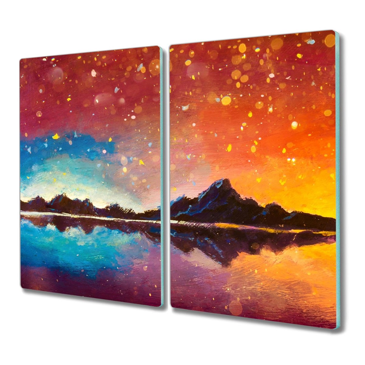 Szklana deska 2x30x52 cm Góry do kuchni nowoczesna, Coloray