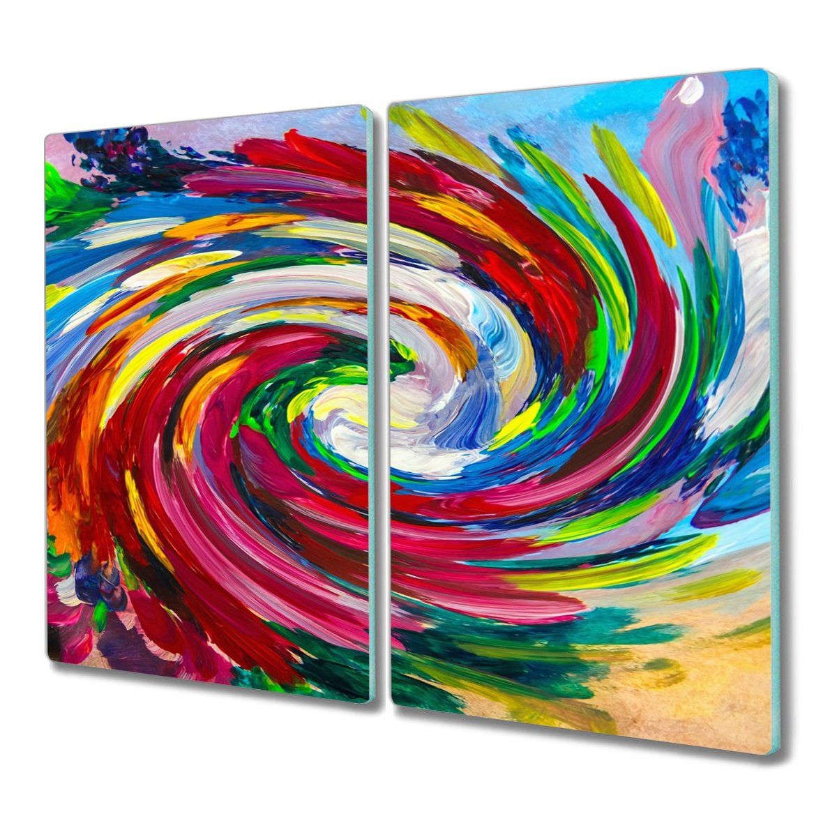 Deska 2x30x52 cm Kolorowy wir kuchenna na prezent, Coloray