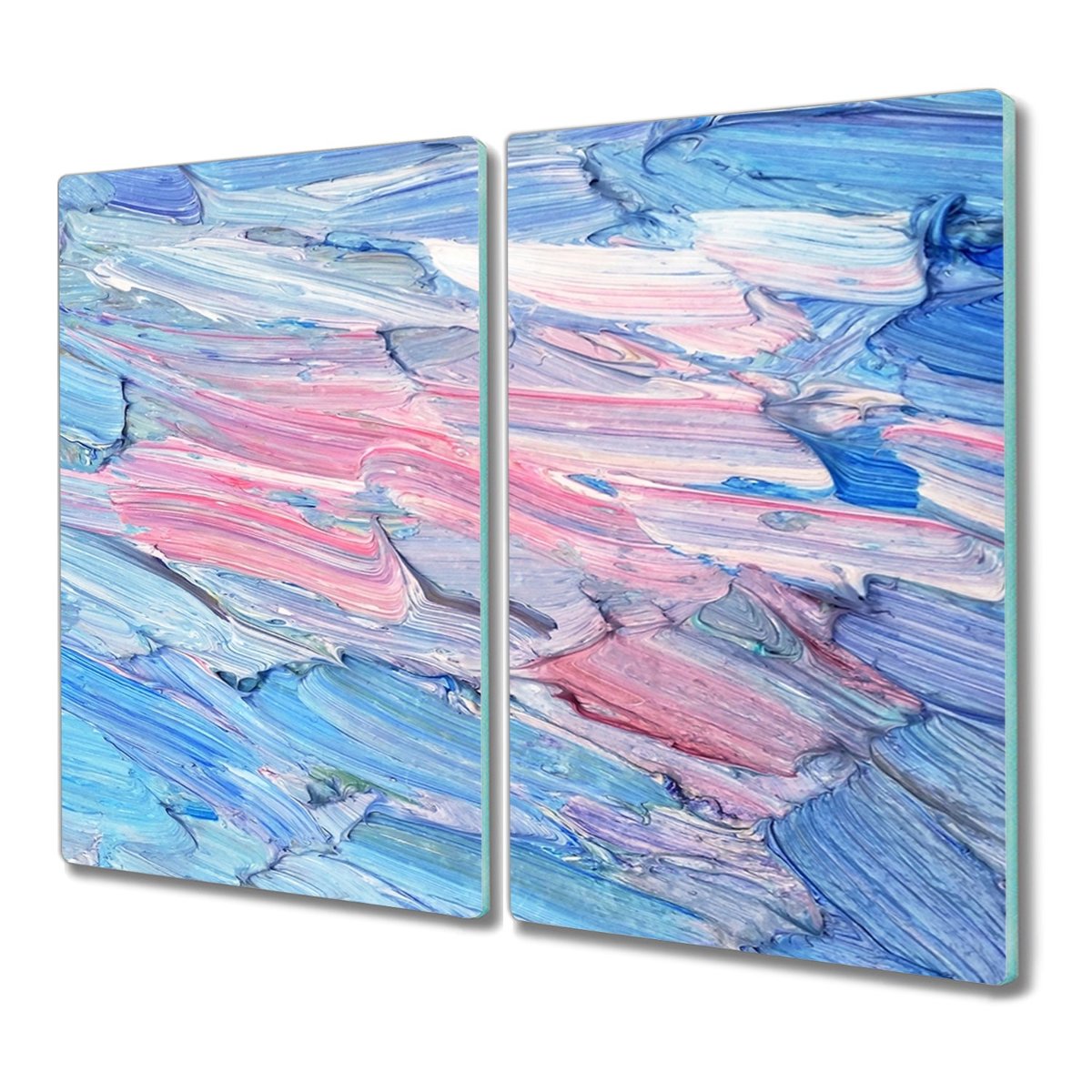 Deska ze szkła 2x30x52 Maźnięcia farbą z nadrukiem, Coloray