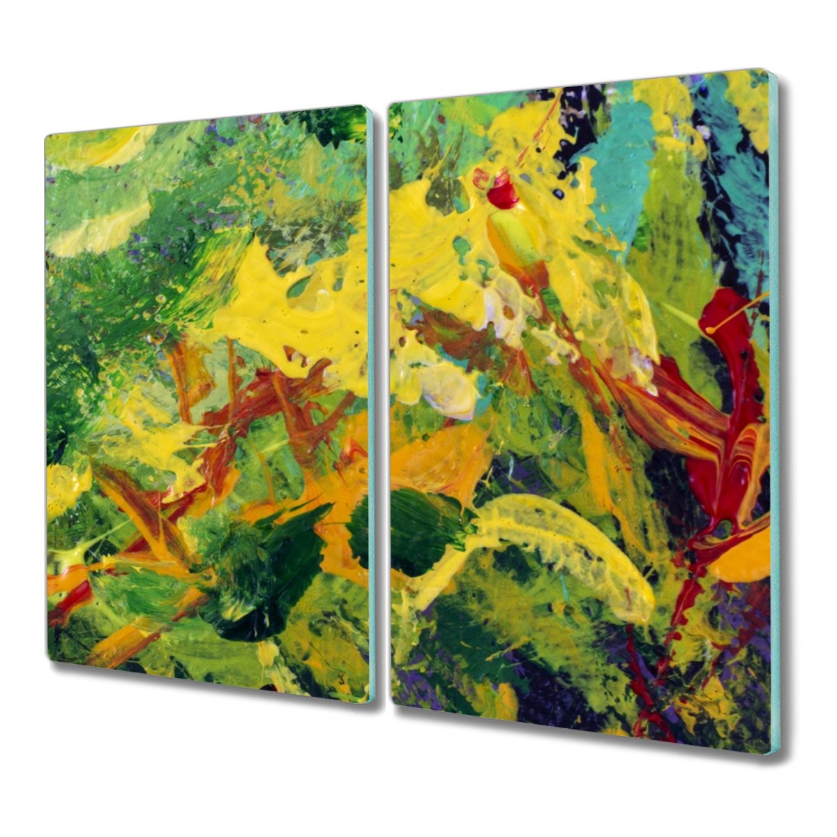 Deska ze szkła 2x30x52 Kwiaty nowoczesna z grafiką, Coloray