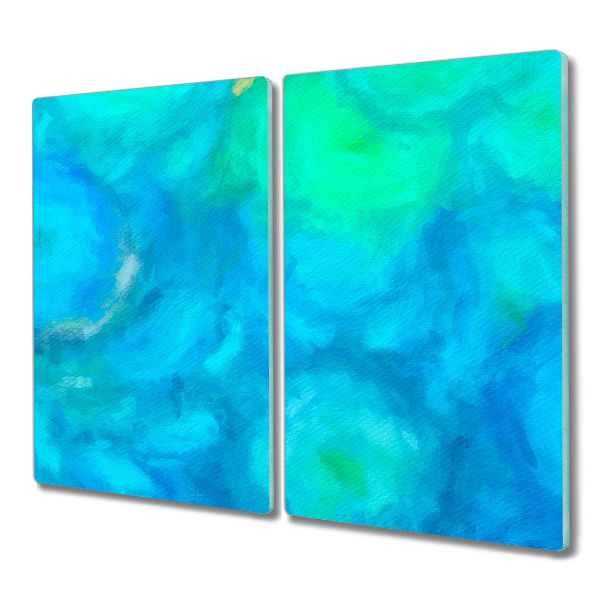 Deska szkło 2x30x52 Niebieska abstrakcja do kuchni, Coloray