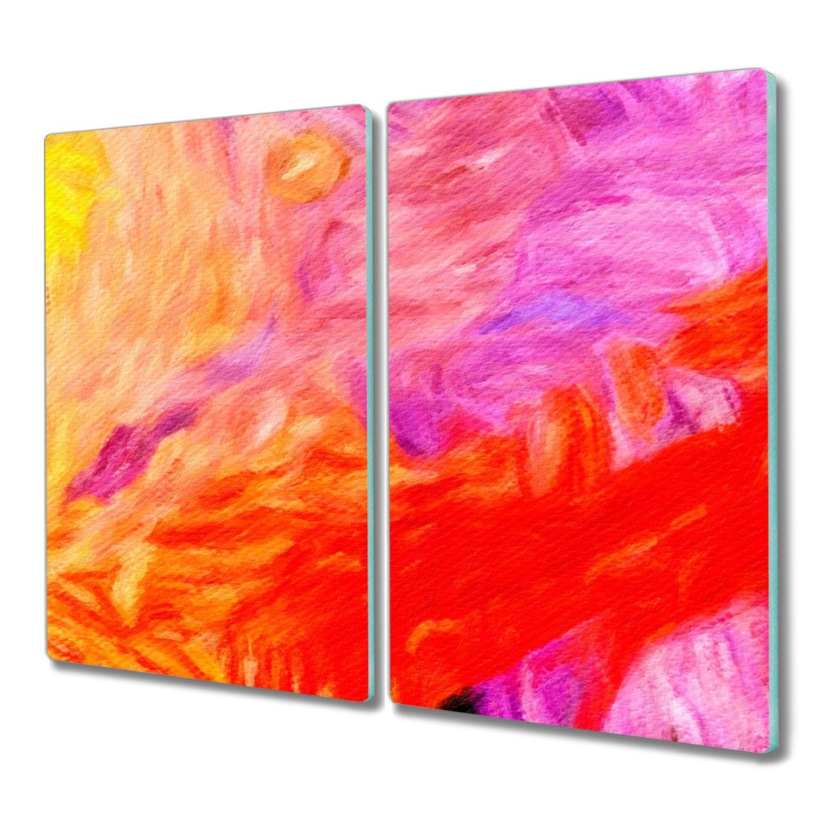 Deska szkło 2x30x52 Pastelowa abstrakcja do kuchni, Coloray