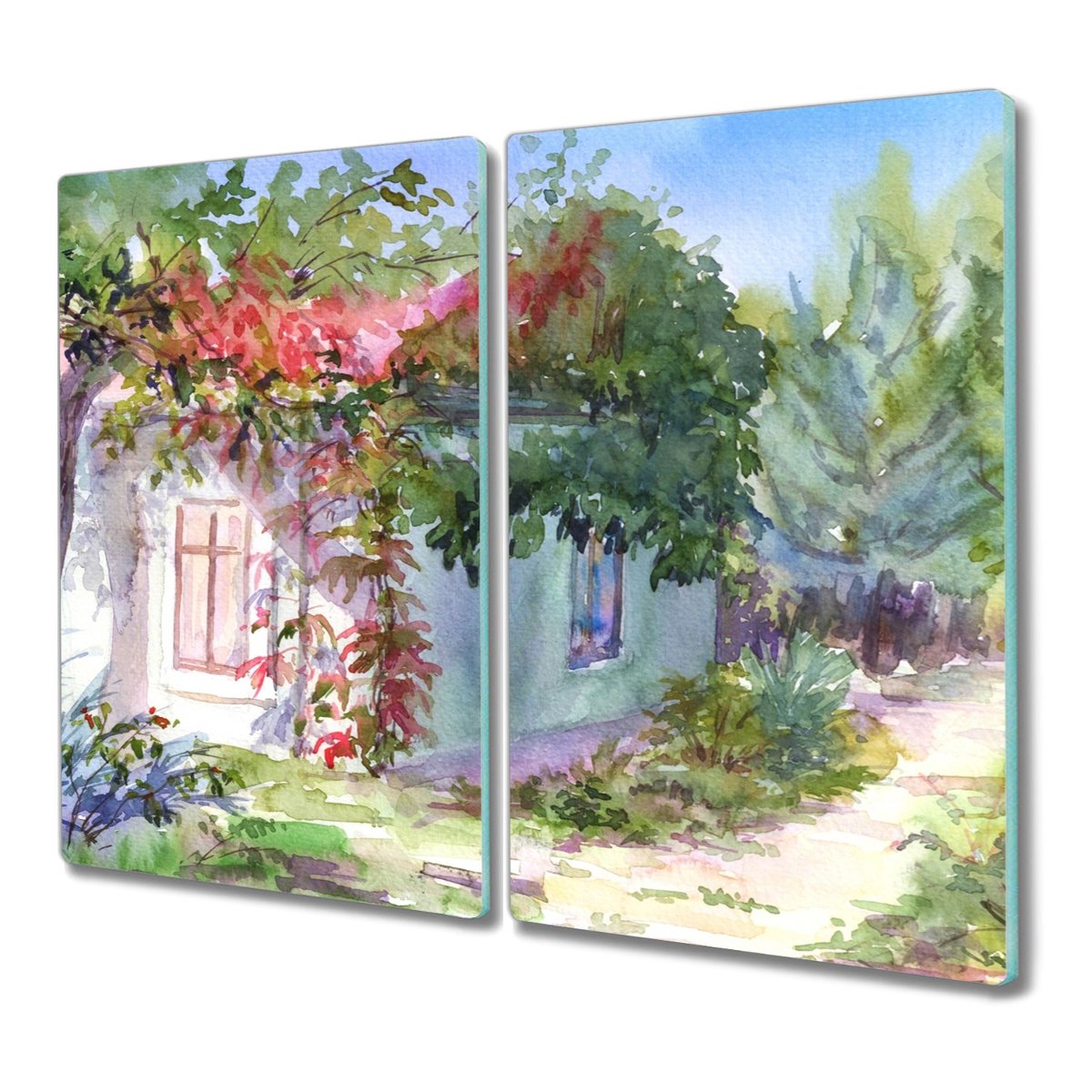 Deska 2x30x52 cm Drzewa dom z nadrukiem do kuchni, Coloray