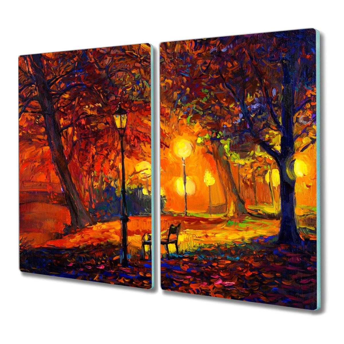 Deska ze szkła 2x30x52 Park drzewa jesień liście, Coloray
