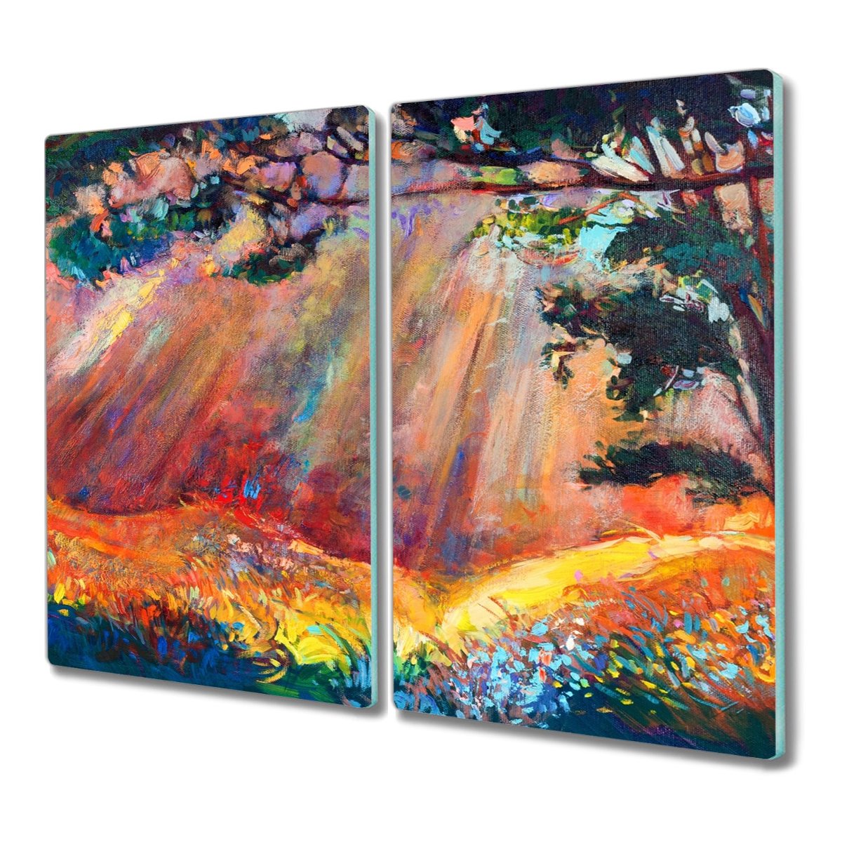 Deska 2x30x52 cm Drzewo kwiaty natura nowoczesna, Coloray