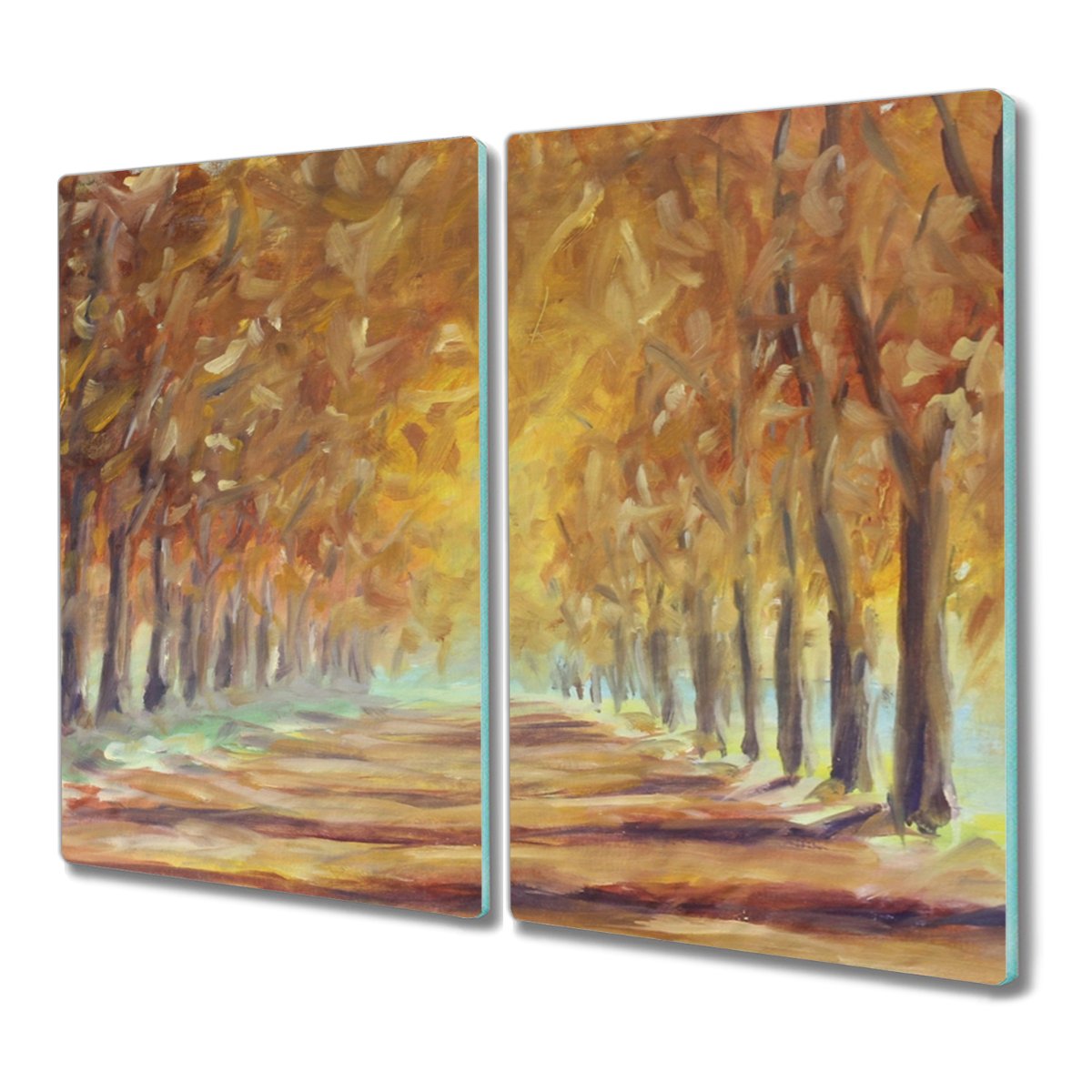 Deska ze szkła 2x30x52 Park drzewa jesień przyroda, Coloray