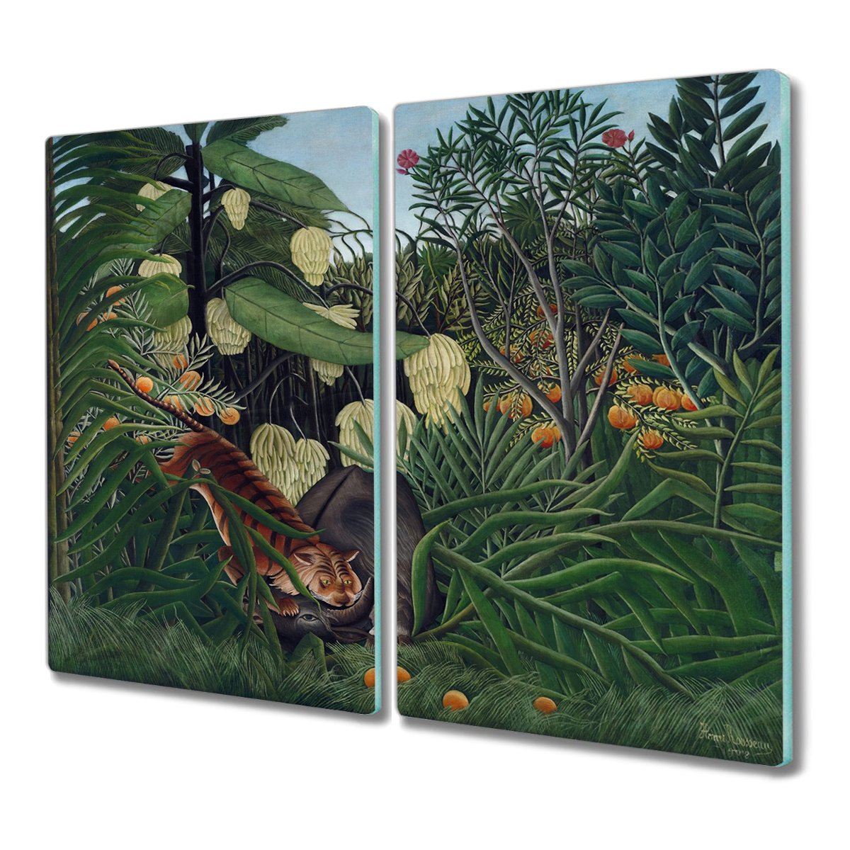 Deska 2x30x52 Dżungla chata palmy banany do kuchni, Coloray