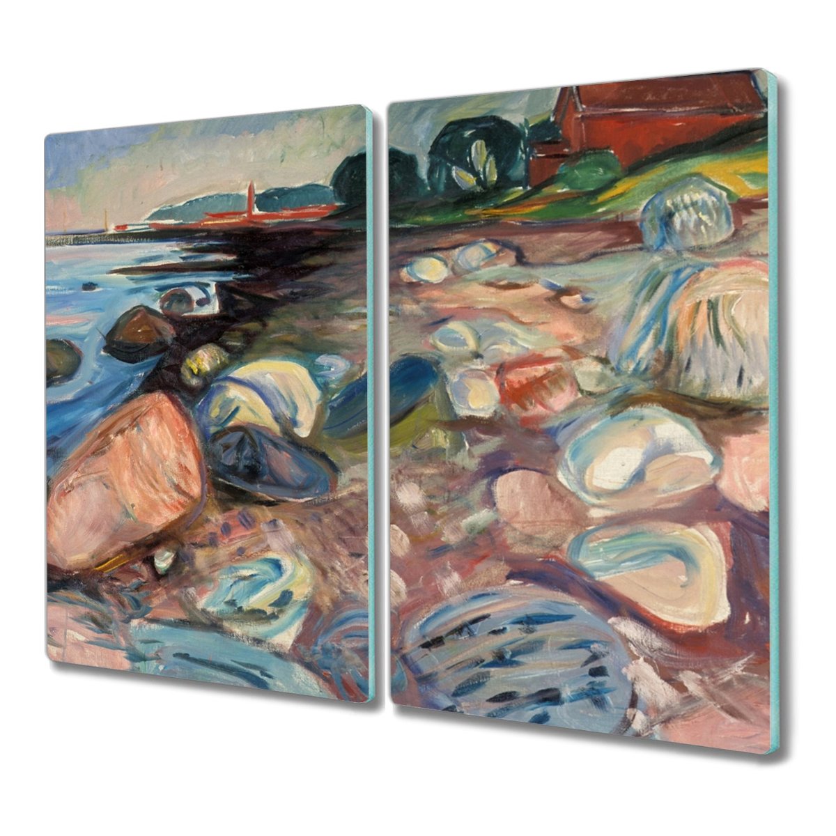 Deska ze szkła 2x30x52 Lato noc plaża Edvard Munch, Coloray