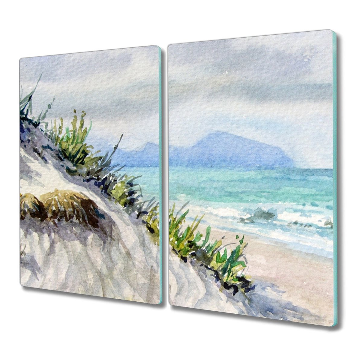 Deska 2x30x52 cm Wybrzeże plaża natura na prezent, Coloray