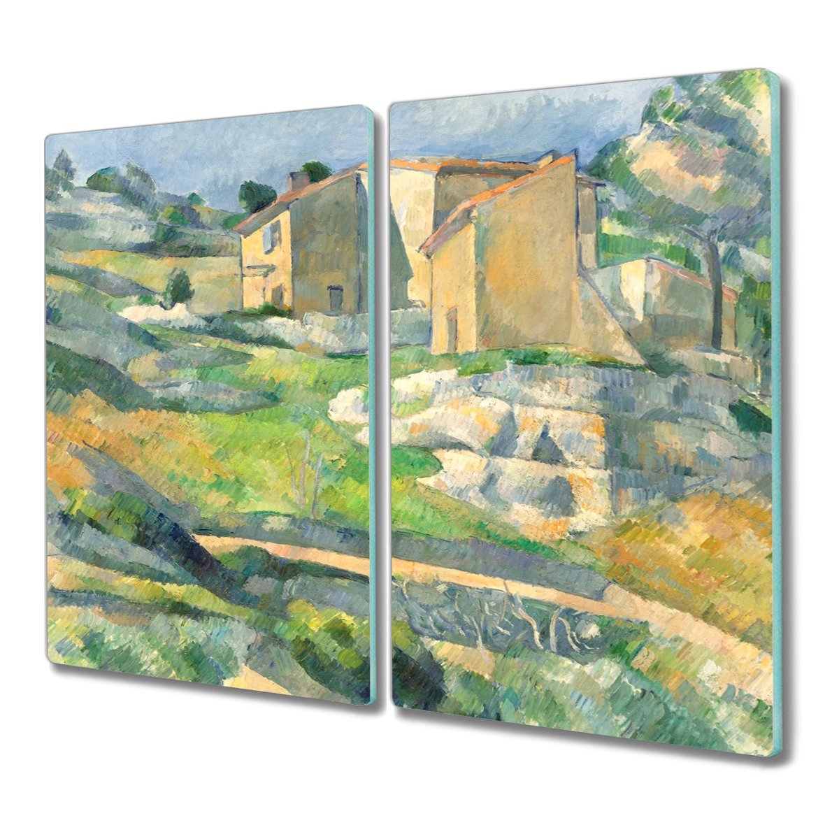 Deska 2x30x52 Dziedziniec miasto zieleń nowoczesna, Coloray