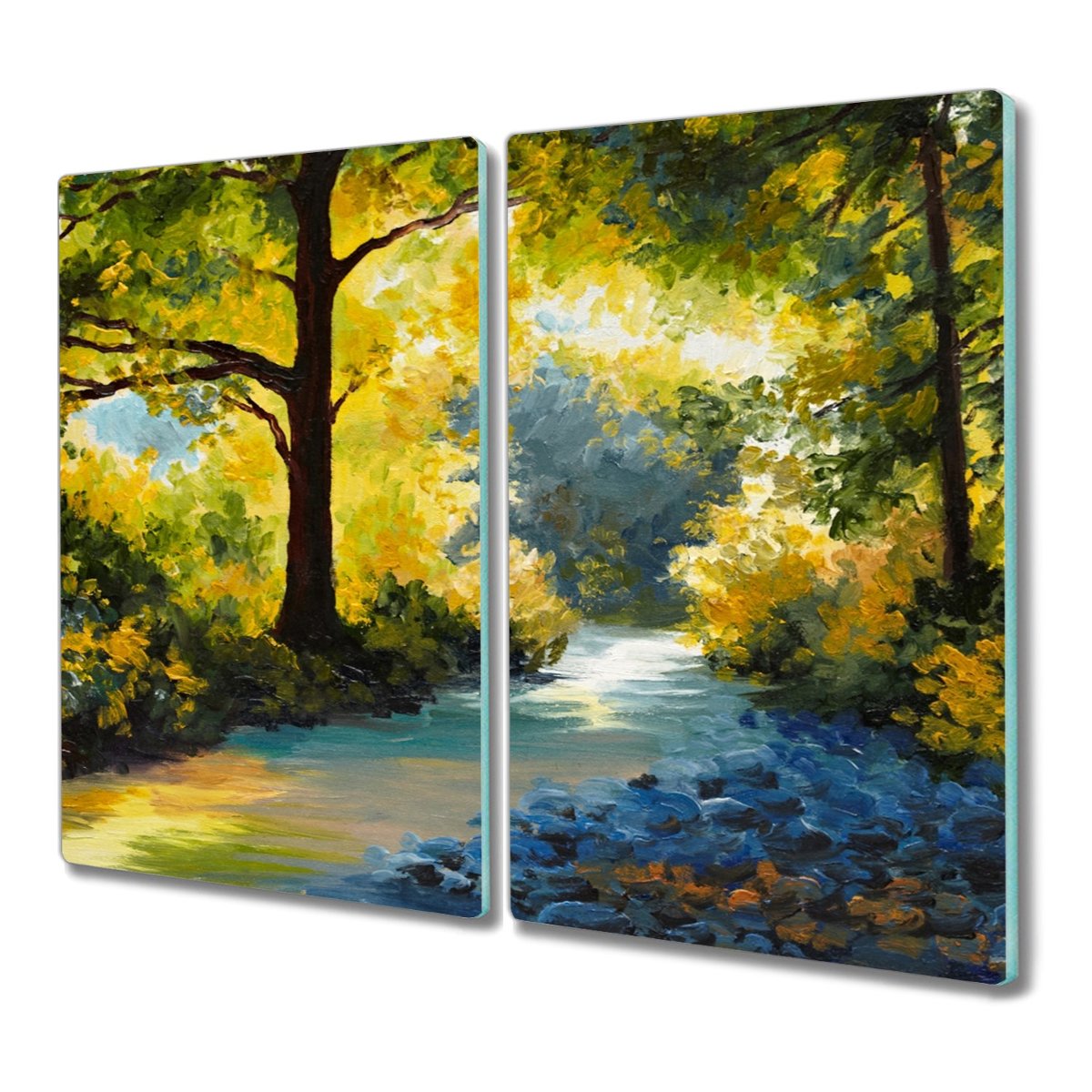 Deska 2x30x52 cm Las kwiaty z grafiką na prezent, Coloray
