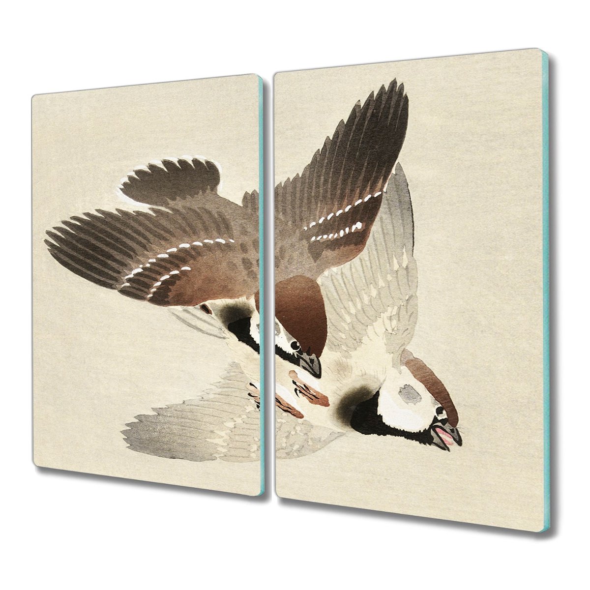 Deska szkło 2x30x52 Zwierzę ptak wróbel z grafiką, Coloray