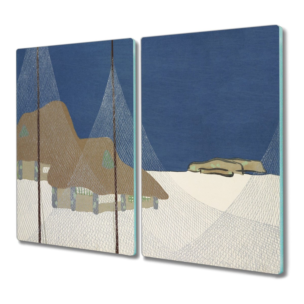 Deska 2x30x52 cm Góra śnieg Kamisaka do krojenia, Coloray