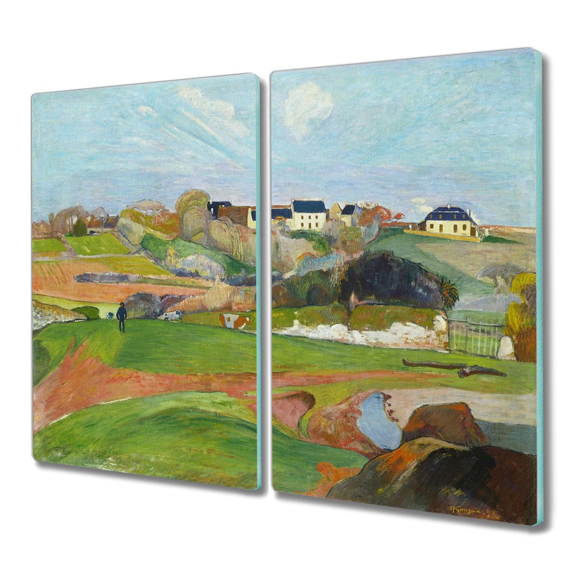 Deska 2x30x52 cm Natura domy malarstwo z nadrukiem, Coloray