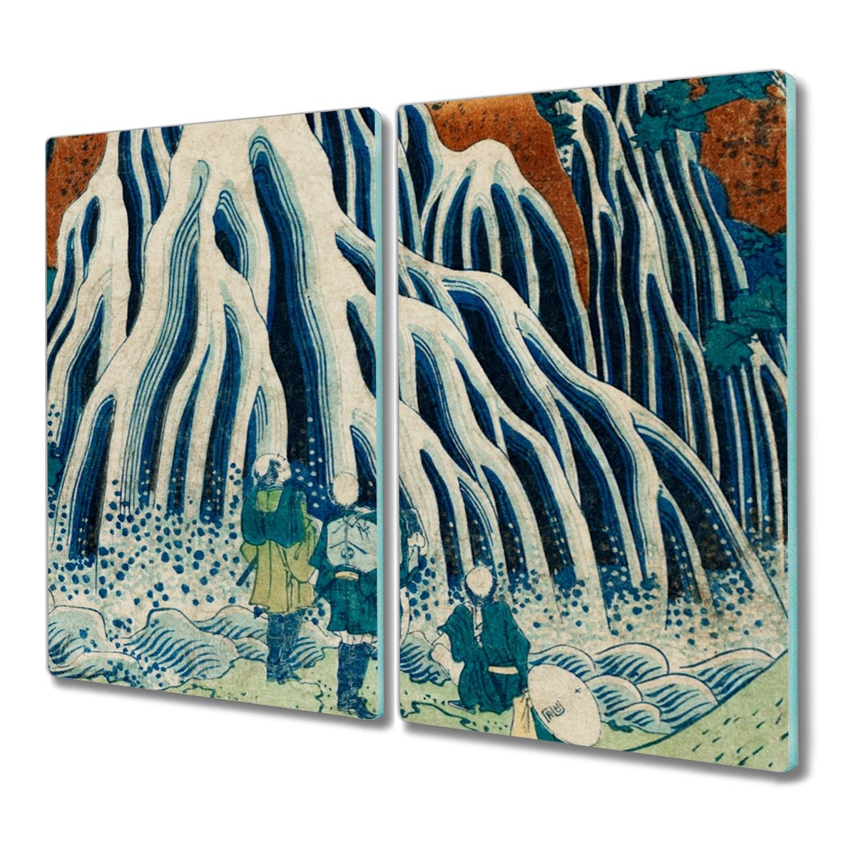 Deska 2x30x52 cm Azja ocean góry rybak do krojenia, Coloray