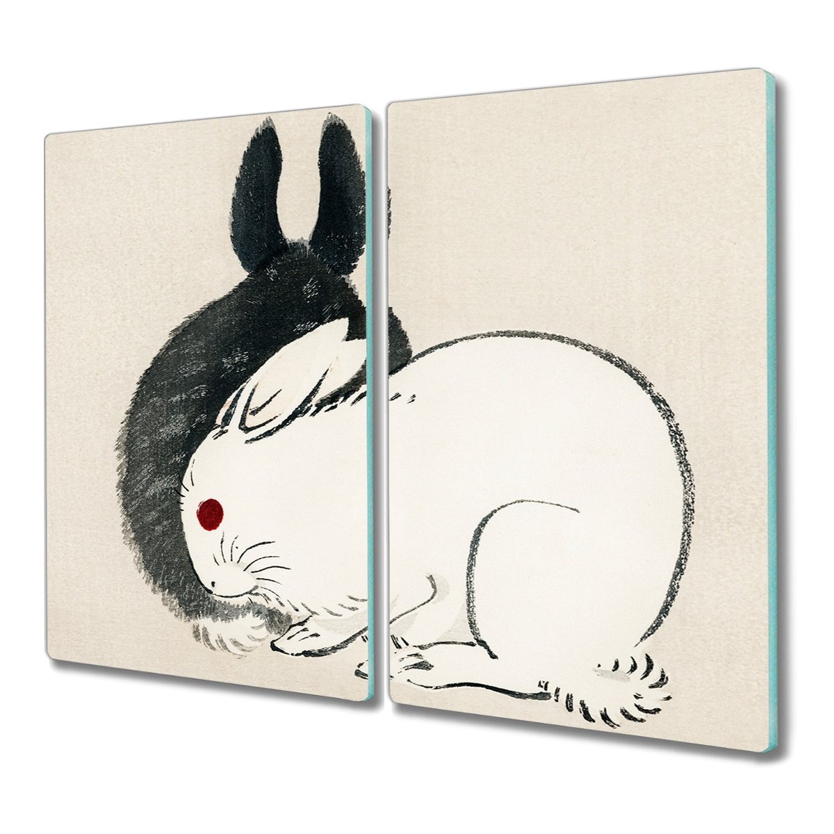 Deska 2x30x52 Zima drzewo śnieg rzeka z nadrukiem, Coloray