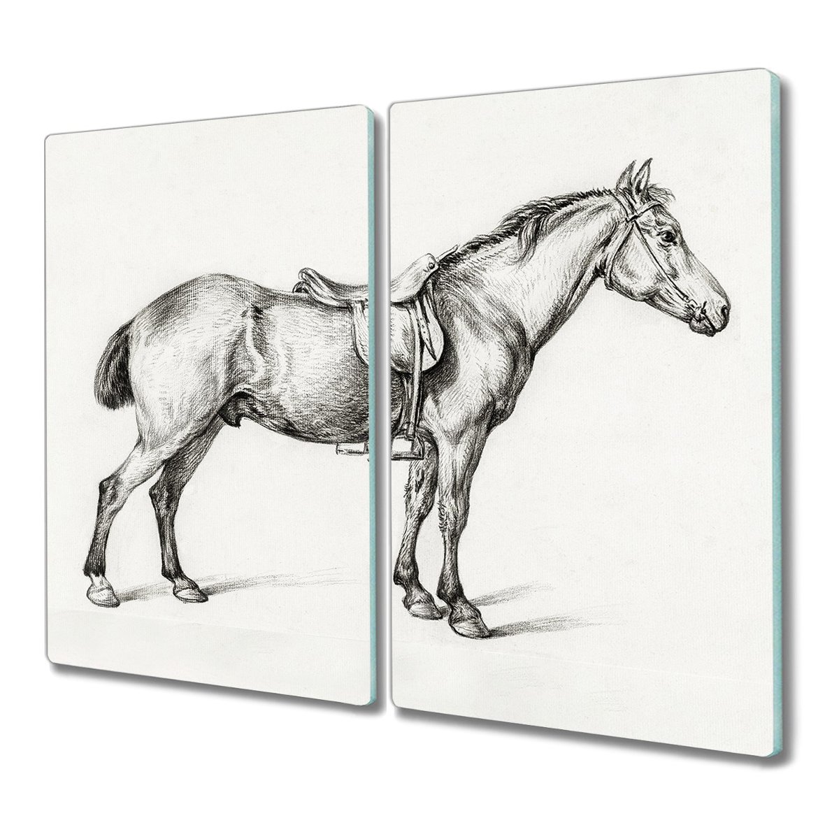 Deska szkło 2x30x52 cm Kot do krojenia z nadrukiem, Coloray