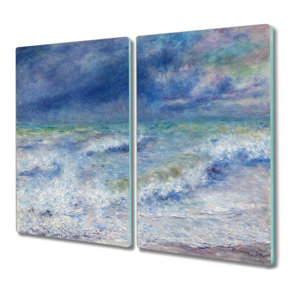 Deska szkło 2x30x52 Kobiety dziecko łąka z grafiką, Coloray