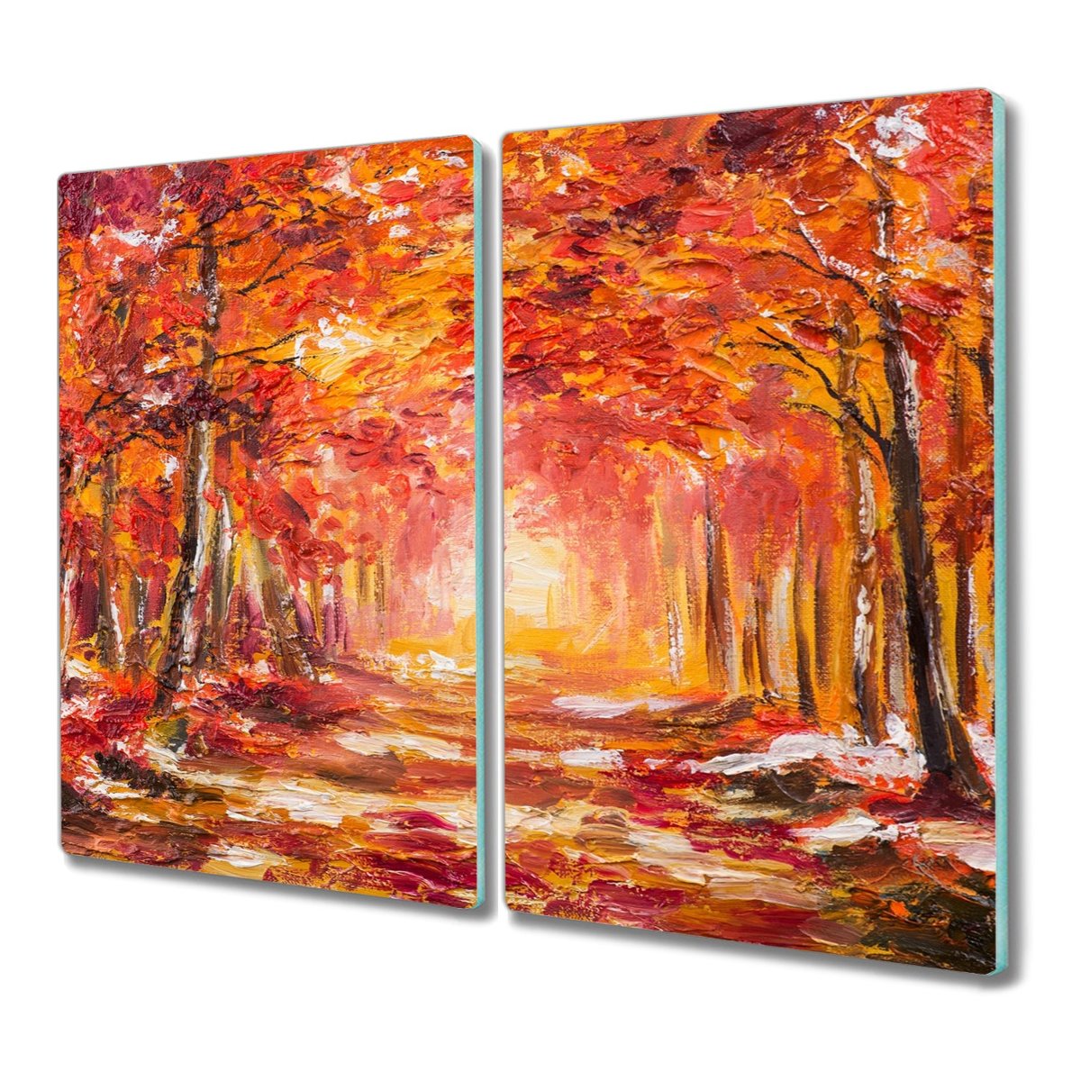 Deska ze szkła 2x30x52 Las liście ścieżka przyroda, Coloray
