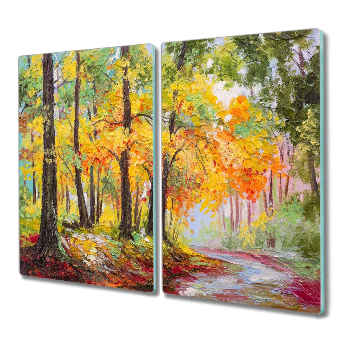 Deska szklana 2x30x52 Rzeka las przyroda do kuchni, Coloray
